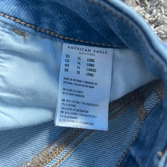 womens american eagle jeans size 14 long - Picture 7 of 11